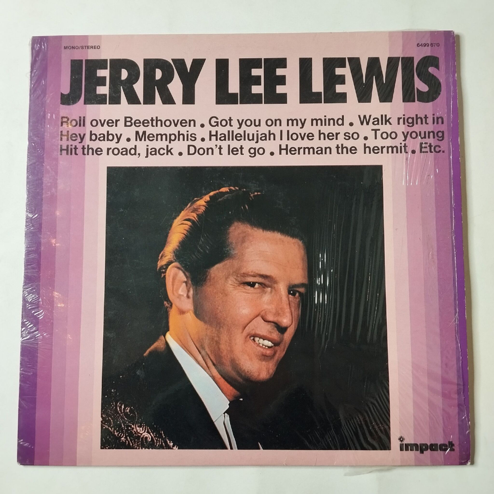 Винтажная виниловая пластинка LP Jerry Lee Lewis (France 1975) Hit The Road, Jack