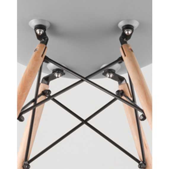 Стул Eames Style DSW оранжевый (разборный каркас)