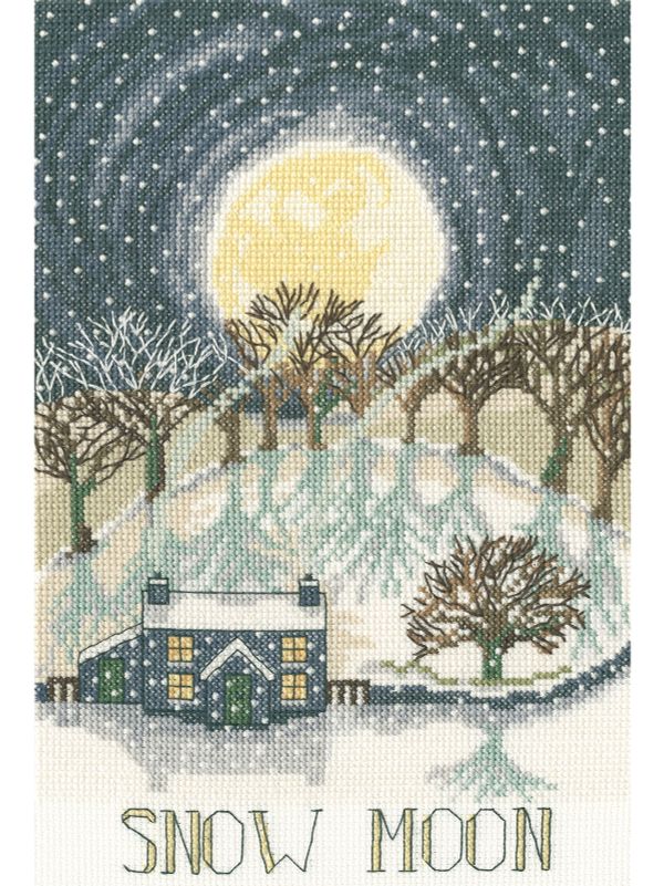 Набор для вышивания нитками Bothy Threads Snow Moon