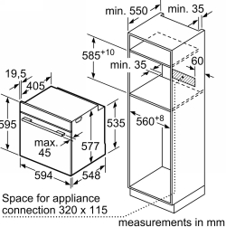 Электрический духовой шкаф Bosch HSG636BS1