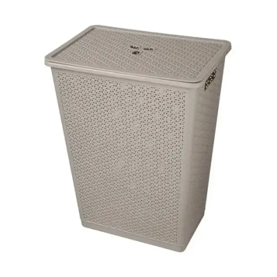 Корзина для белья "Венге" 35л, 399х460мм (серый)