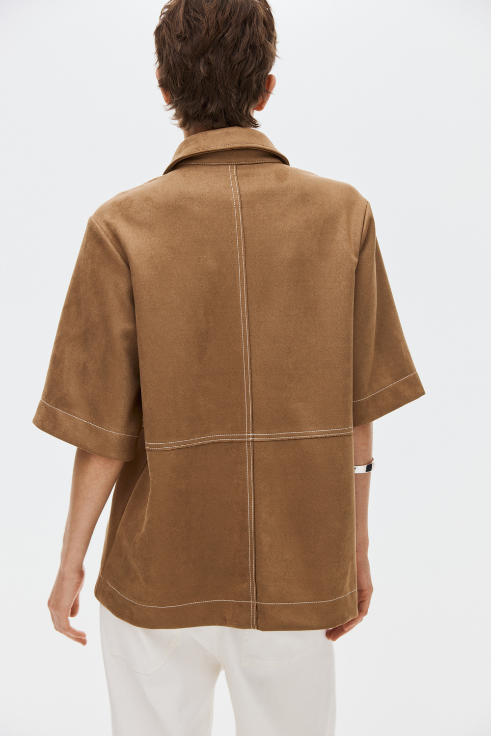 Рубашка с рукавами до локтя - H&M