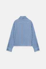 РУБАШКА В ПОЛОСКУ С БАНТОМ — ZARA