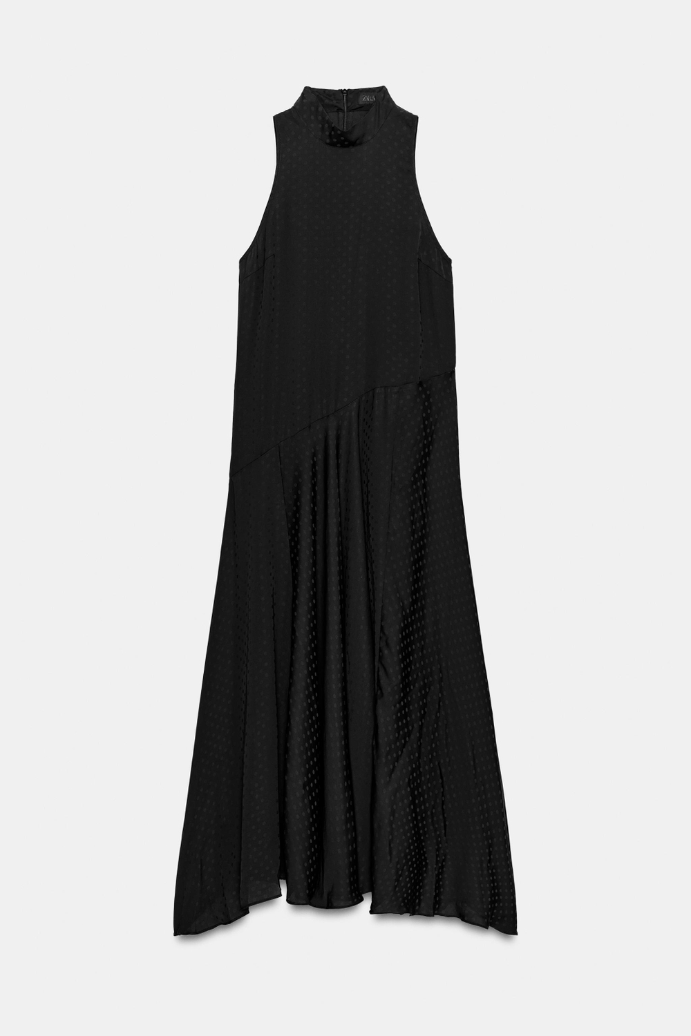 ДЛИННОЕ ПЛАТЬЕ В ГОРОШЕК — ZARA