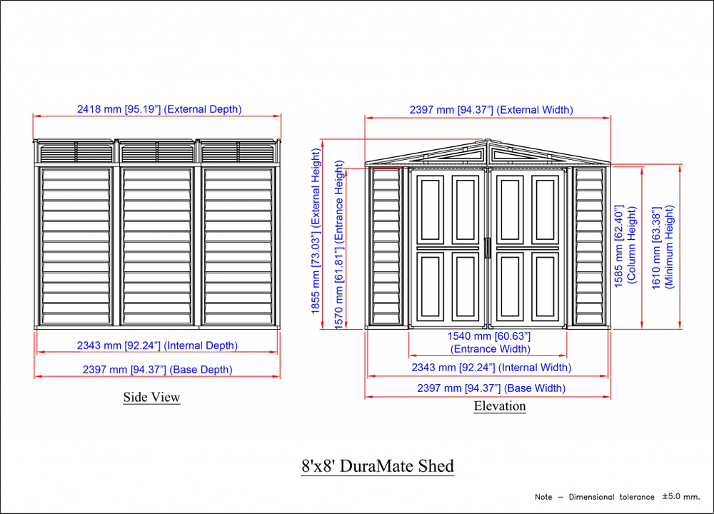 Садовый хозблок Duramax DuraMate 8x8
