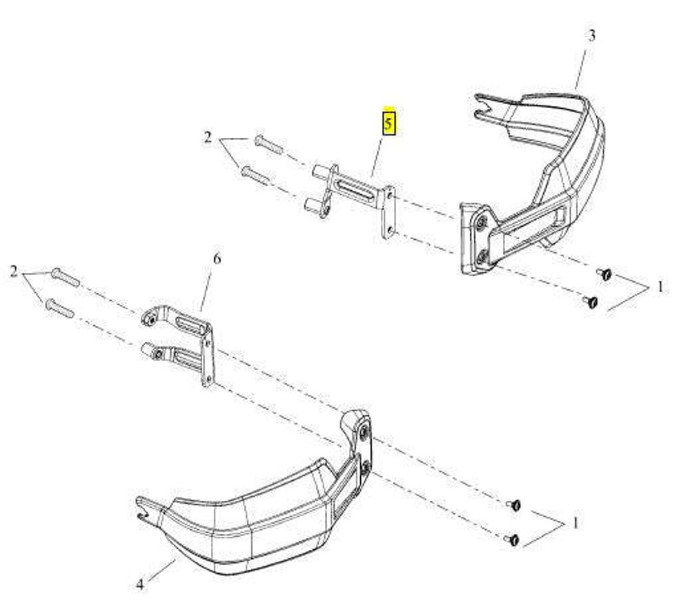 57300376 Кронштейн щитка ручки руля, левый BRKT,BODYWORK MTG,H-BAR DEFL,LH,BLK-40% 57300376 Кронштейн щитка ручки руля, левый BRKT,BODYWORK MTG,H-BAR DEFL,LH,BLK-40%