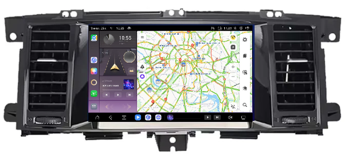 Магнитола для Nissan Patrol Y62, Infiniti QX56/QX80 2010-2019 (поддержка Bose, 360 и мониторов) - Kuberg EW-9222 QLed, Android 13, Быстрейшая, CarPlay, SIM-слот