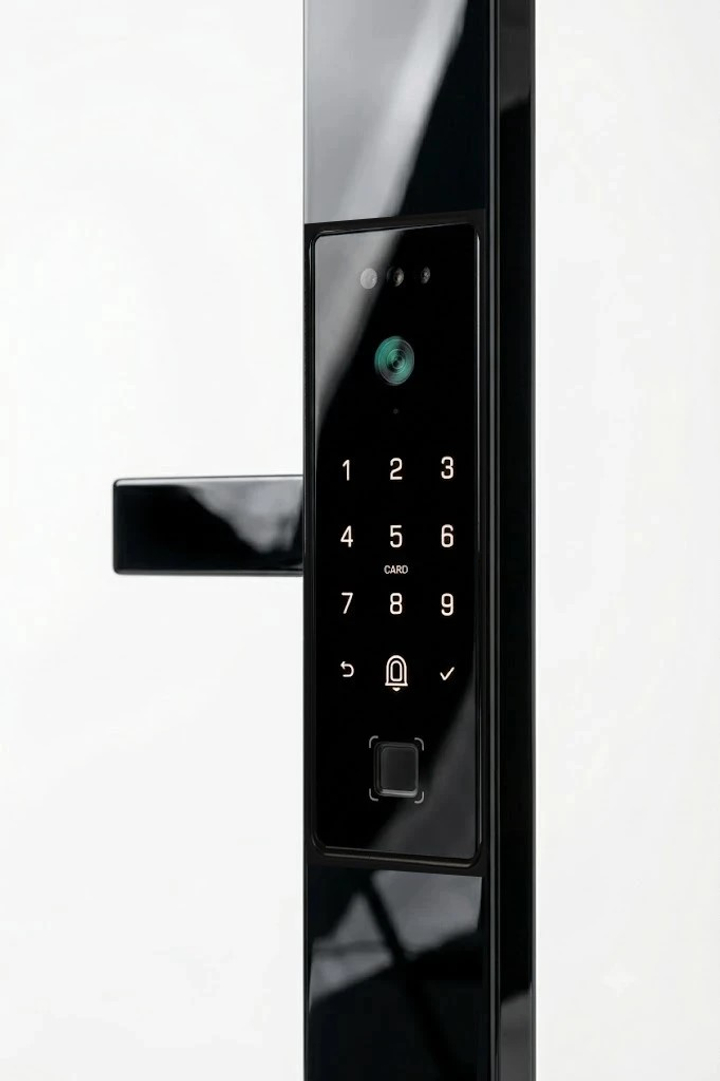 Комплект BRIDGE Арт. 70×30 СТЕКЛО MYLOCK ML-08, L-1800 — система доступа для узкопрофильных дверей под ключ