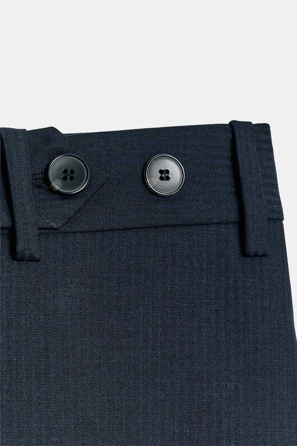 ZARA ЮБКА МИДИ В ПОЛОСКУ ZW COLLECTION, МОРСКОЙ СИНИЙ