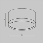 Накладной светильник Maytoni Hoop C086CL-GX53-SRD-B