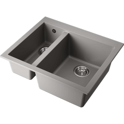 Мойка кухонная Omoikiri Bosen 59-2-GR Tetogranit, leningrad grey