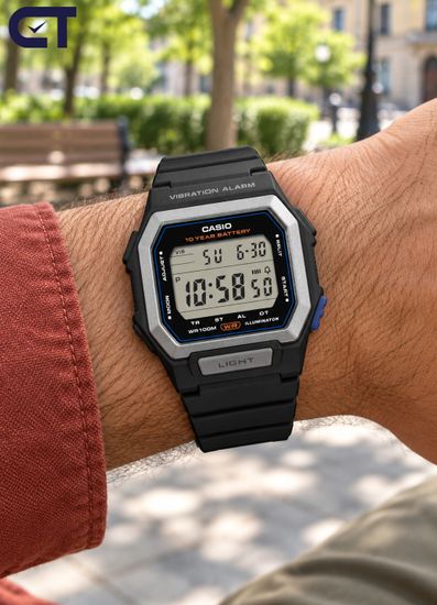 Casio W-738H-1A — унисекс наручные часы