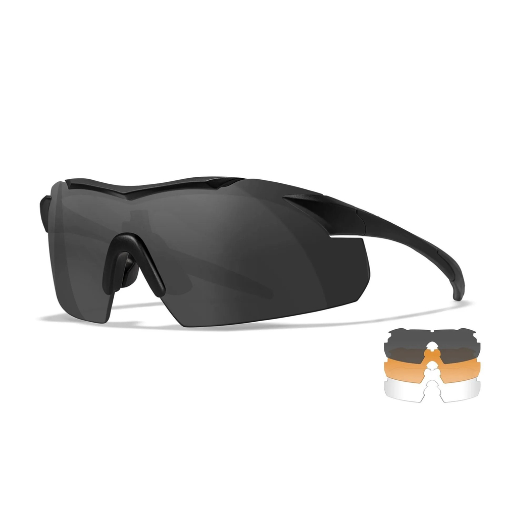 Очки солнцезащитные WILEY X Tactical sunglasses WX VAPOR set 3 lenses BLACK frame