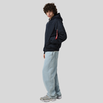 Бомбер Alpha Industries MA-1 Hooded Logo Oxford Replica Blue (Синий)