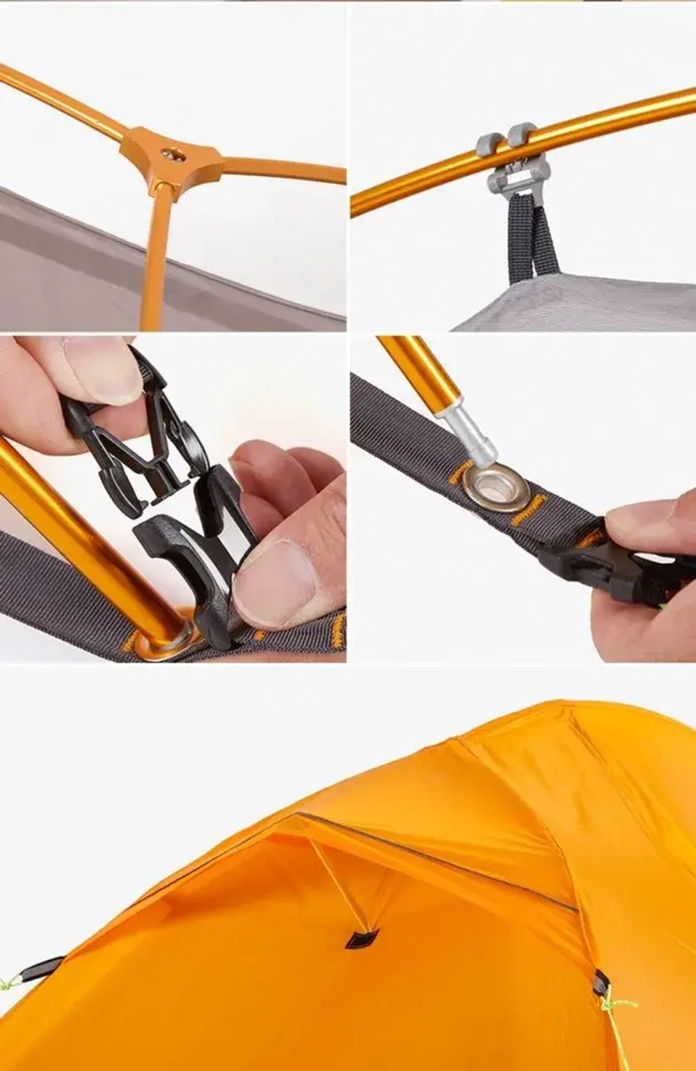 ПАЛАТКА NATUREHIKE СВЕРХЛЕГКАЯ + КОВРИК NH18A095-D, 20D
