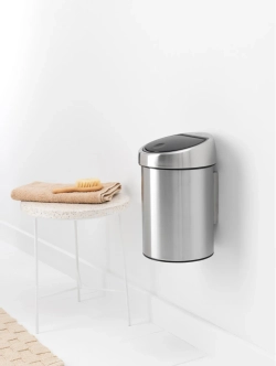 Brabantia Контейнер для мусора Touch Bin 3л, черный 364440