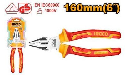 Плоскогубцы диэлектрические 160 мм INGCO HICP28168 INDUSTRIAL