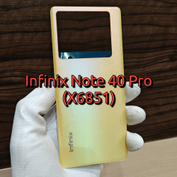 Крышка для Infinix Note 40 Pro Оригинальная (заднее стекло) цвет: Жёлтый / Золотой