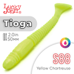 Виброхвост съедобный Lucky John Tioga 2.0" (50мм), 10шт/уп