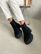 Черные челси из натуральной замши