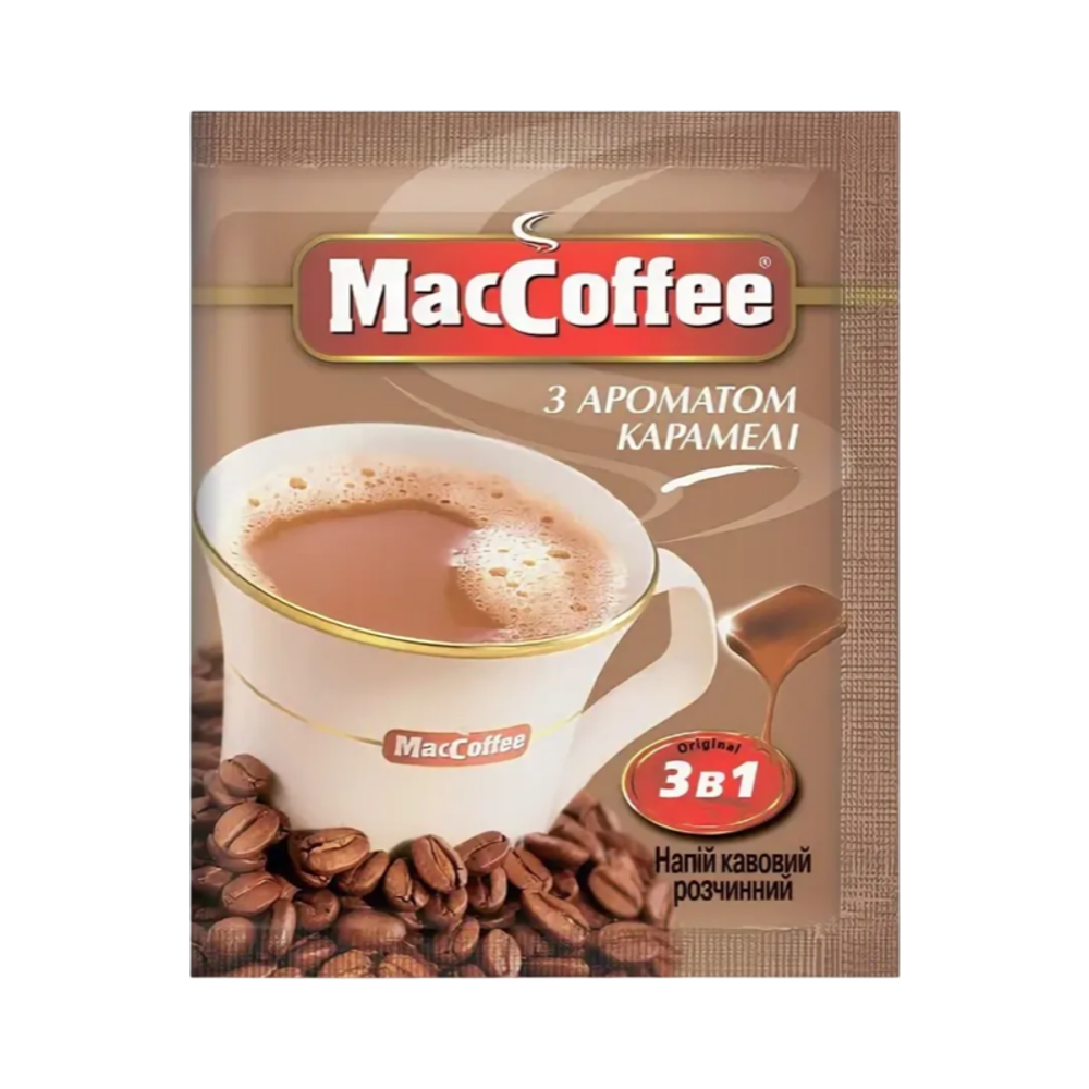 Кофе MacCoffee 3в1 Карамель18г
