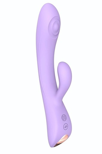 Сиреневый вибратор-кролик Bunny & Clyde - 22,5 см. (Цвет: сиреневый)