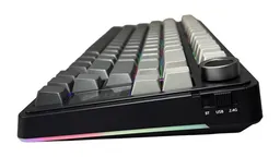 AULA S75 Pro Gradient Gray — переключатели режимов и боковой профиль
