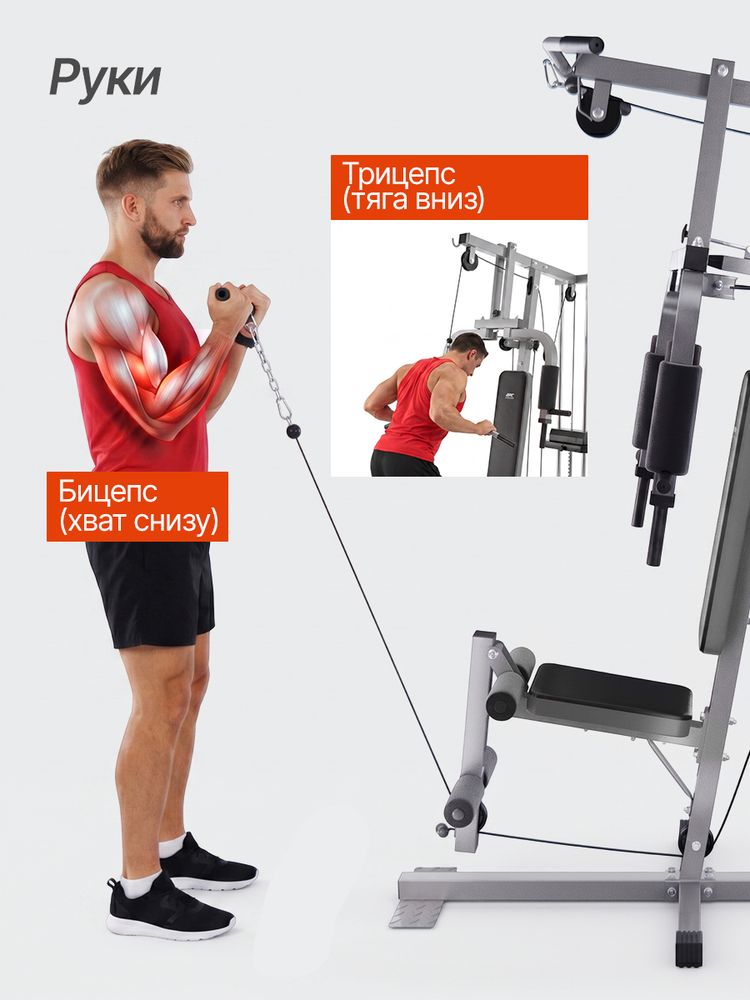 Силовой комплекс DFC HomeGym D7000-60 / стек 60 кг