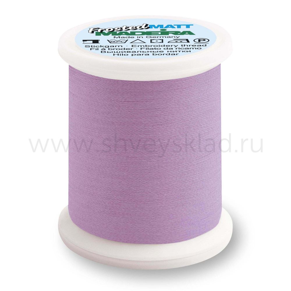 Нитки вышивальные супер матовые Madeira Frosted Matt №40, 500 м, цв. 7834, 9848, 1 катушка