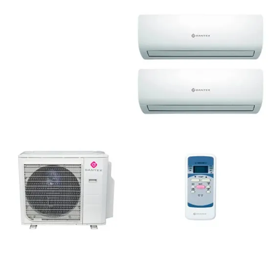 Мультисплит система на 2 комнаты Dantex RK-M09C2N x 2 / RK-2M18HM2E-W