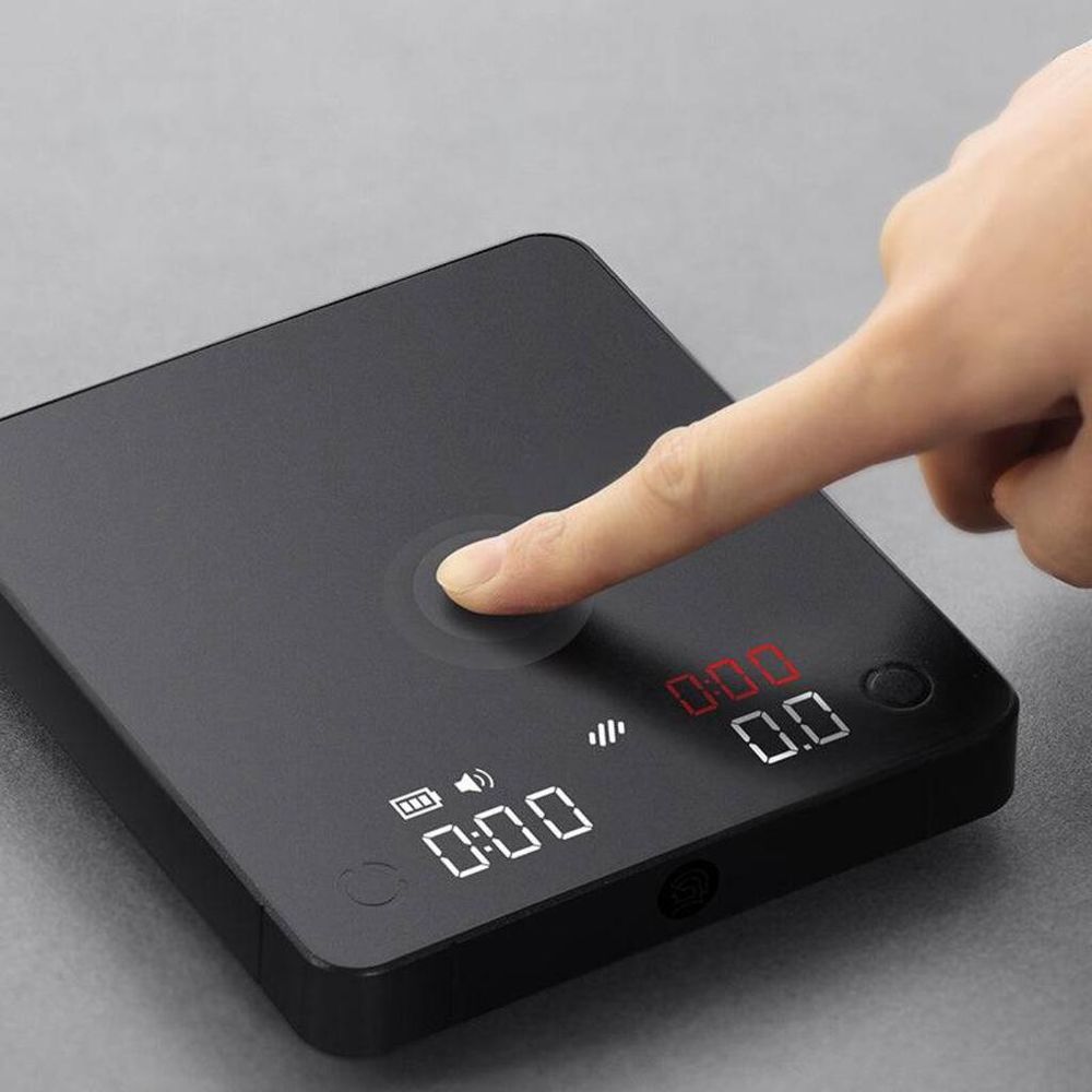 Весы кофейные портативные MINI SCALE (POUR-OVER&ESPRESSO) белые 0,2-2000гр батарея 1800mAH ZeroHero