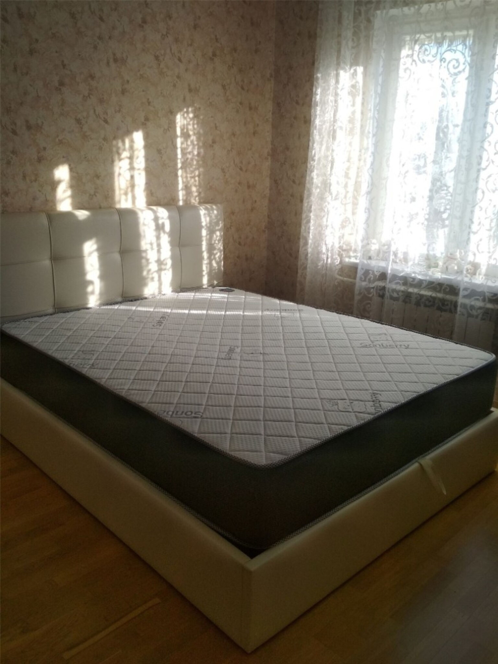 Мягкая кровать Вена 180 Bingo mauve (подъемник)