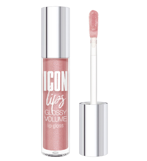 LuxVisage Блеск для губ с эффектом объёма Icon Lips Тон 505 Ice Beige 3,4 мл