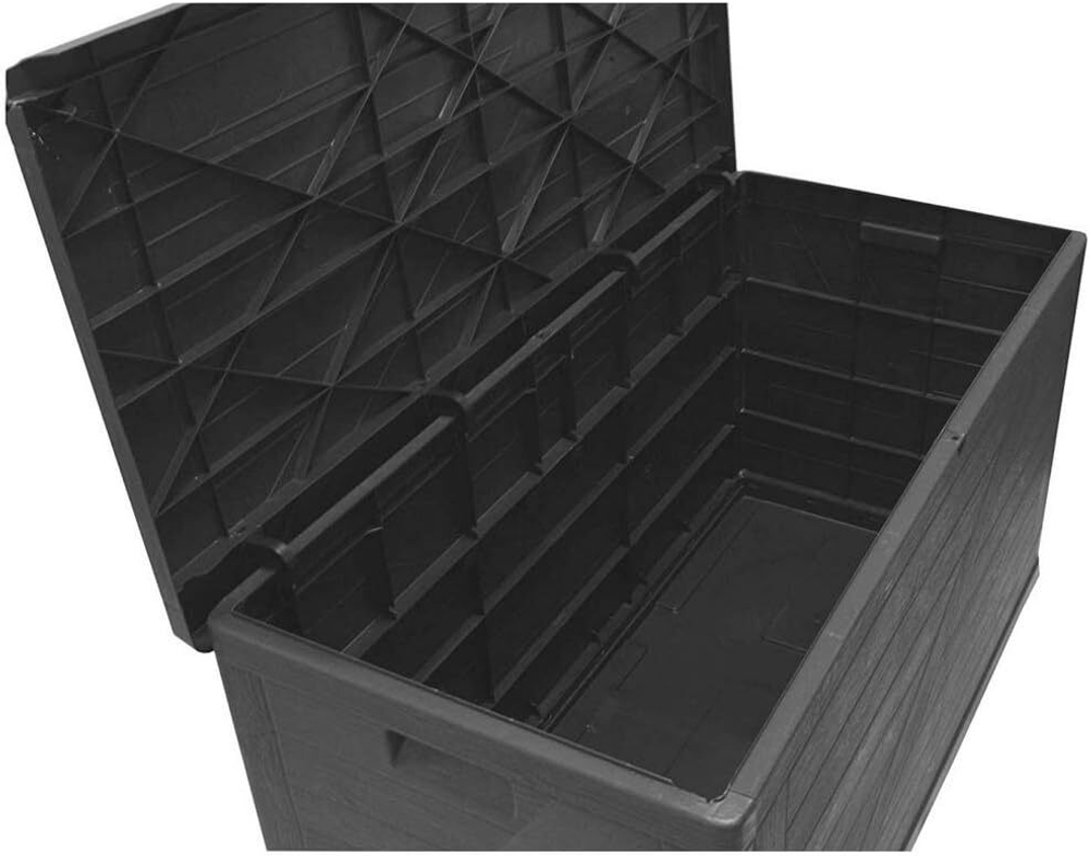 Пластиковый сундук Toomax Multibox Wood 420 л anthracite