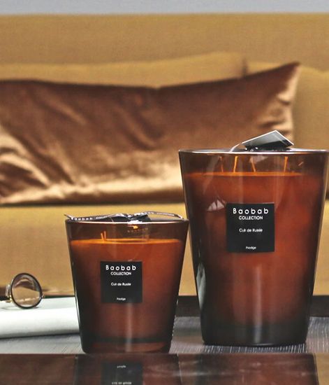 Cuir de Russie, свеча Les Prestigieuses MAX 16, Baobab Collection