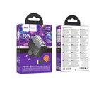 Сетевое зар. устр. Hoco CS75A 1USB/2C 70W QC3.0 черное