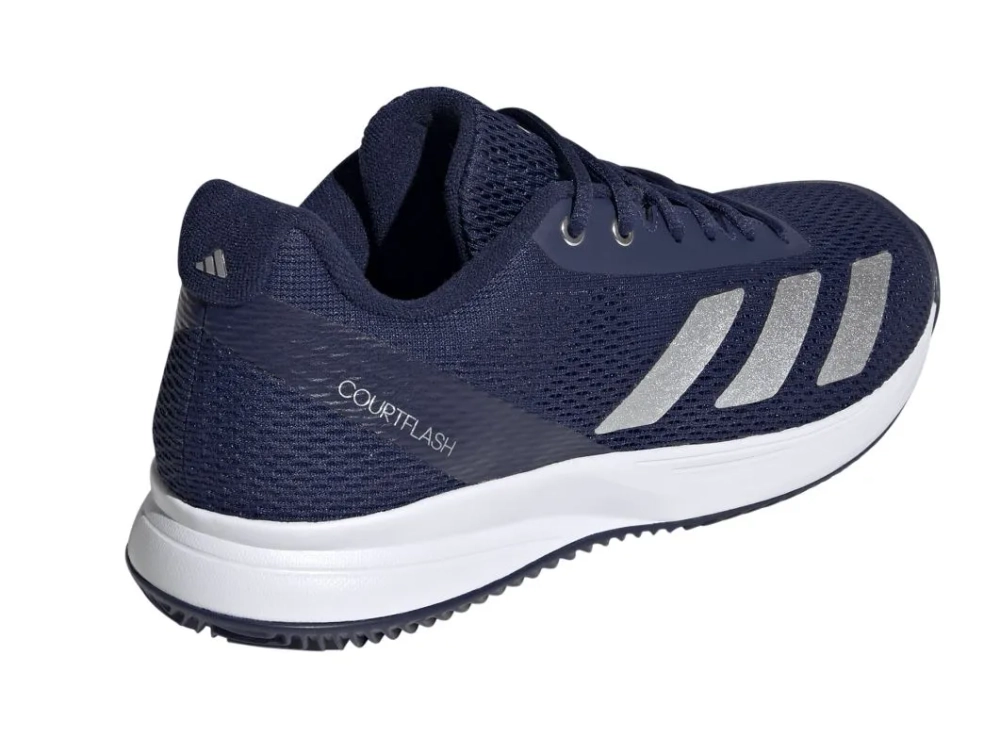 Теннисные кроссовки Adidas Courtflash Speed 2 - dark blue/silver metallic/white