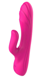 Ярко-розовый вибратор-кролик Flexible G-spot Vibe - 21 см. (Цвет: ярко-розовый)