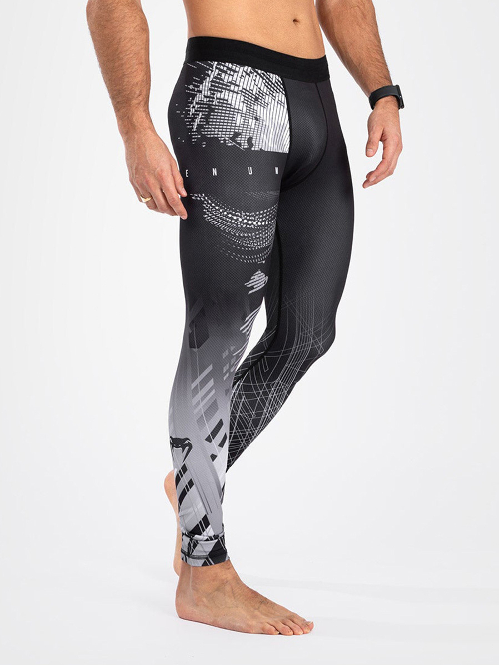 Тайтсы Venum Gorilla Jungle Black/White