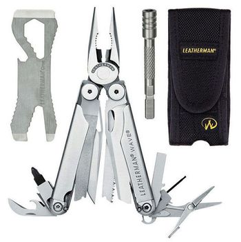 Набор инструментов Leatherman Wave + Croc + Bit Driver Extender серый нержавеющая сталь (831878)