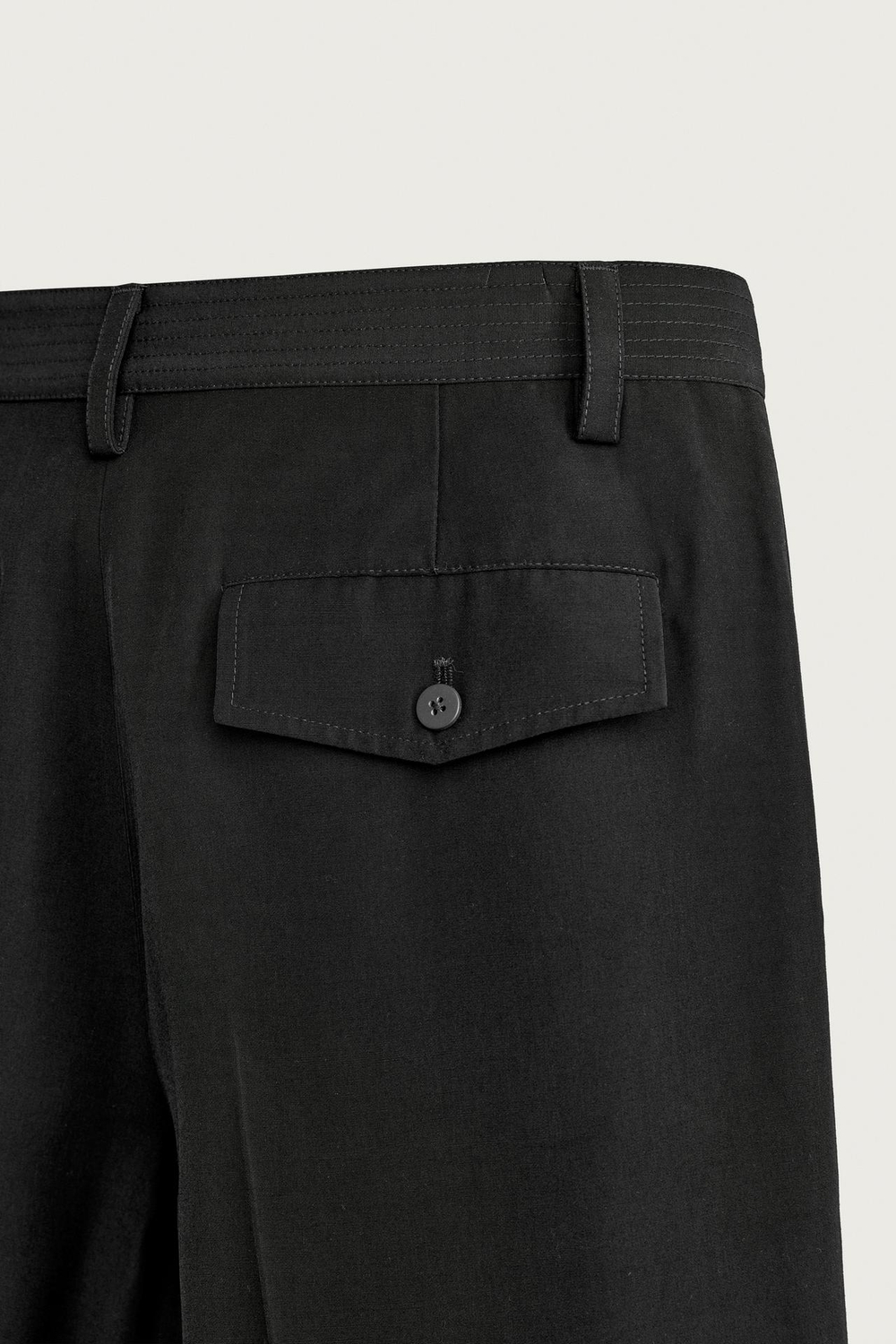 ZARA БРЮКИ STRAIGHT FIT, ЧЕРНЫЙ