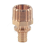 Муфта для PE-X труб аксиальная бронза Дн 16х1/2" НР RAUTITAN RX+ Rehau 14563111001