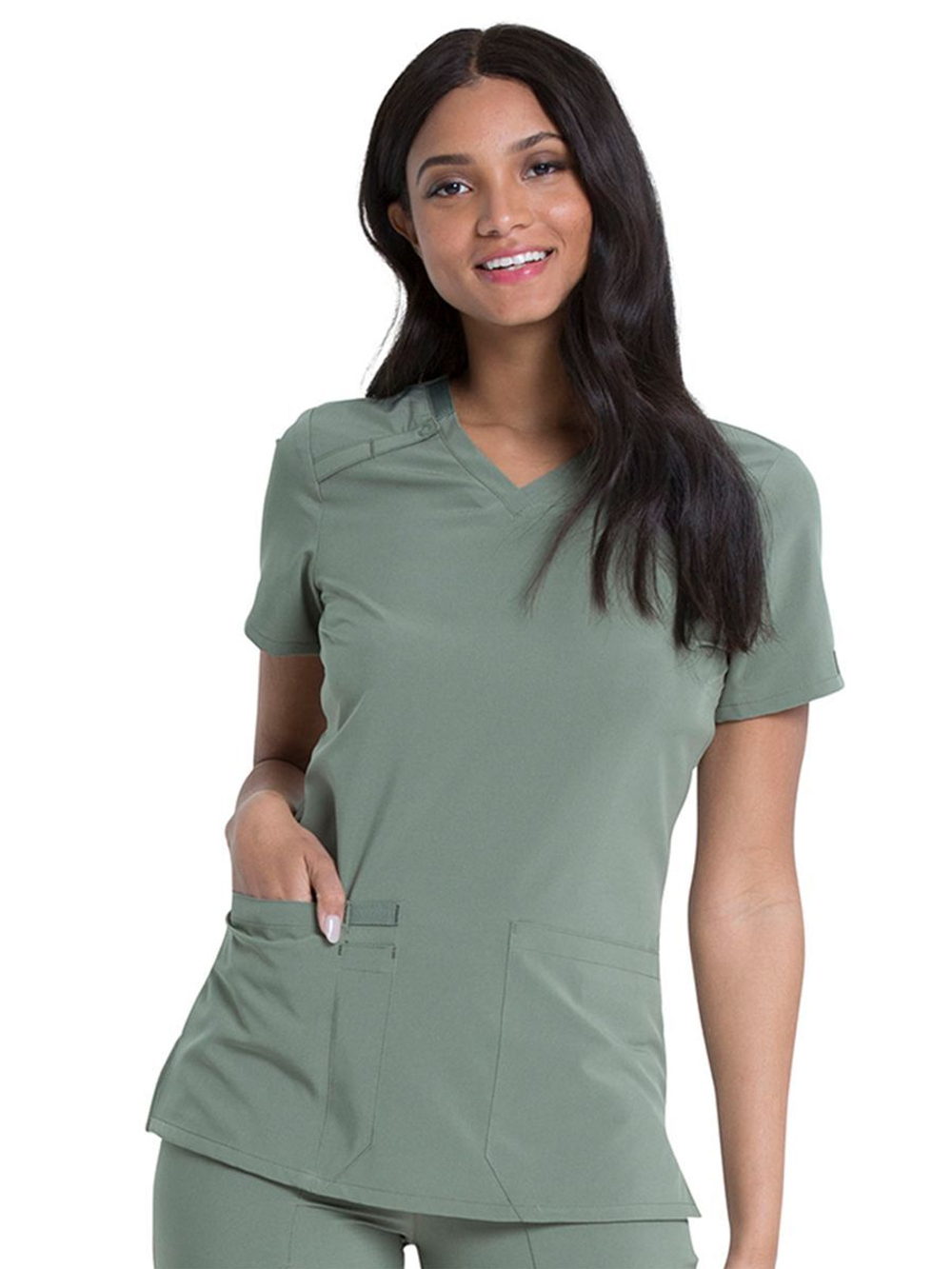 Топ медицинский женский Dickies DK615, голубой, XS