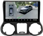 Магнитола для Jeep Wrangler 3 2010-2014 - Teyes CC3-2K-360 монитор 10.36" 2K QLED на Android 10, Быстрая, CarPlay, 4G SIM-слот, 4 камеры в комплекте