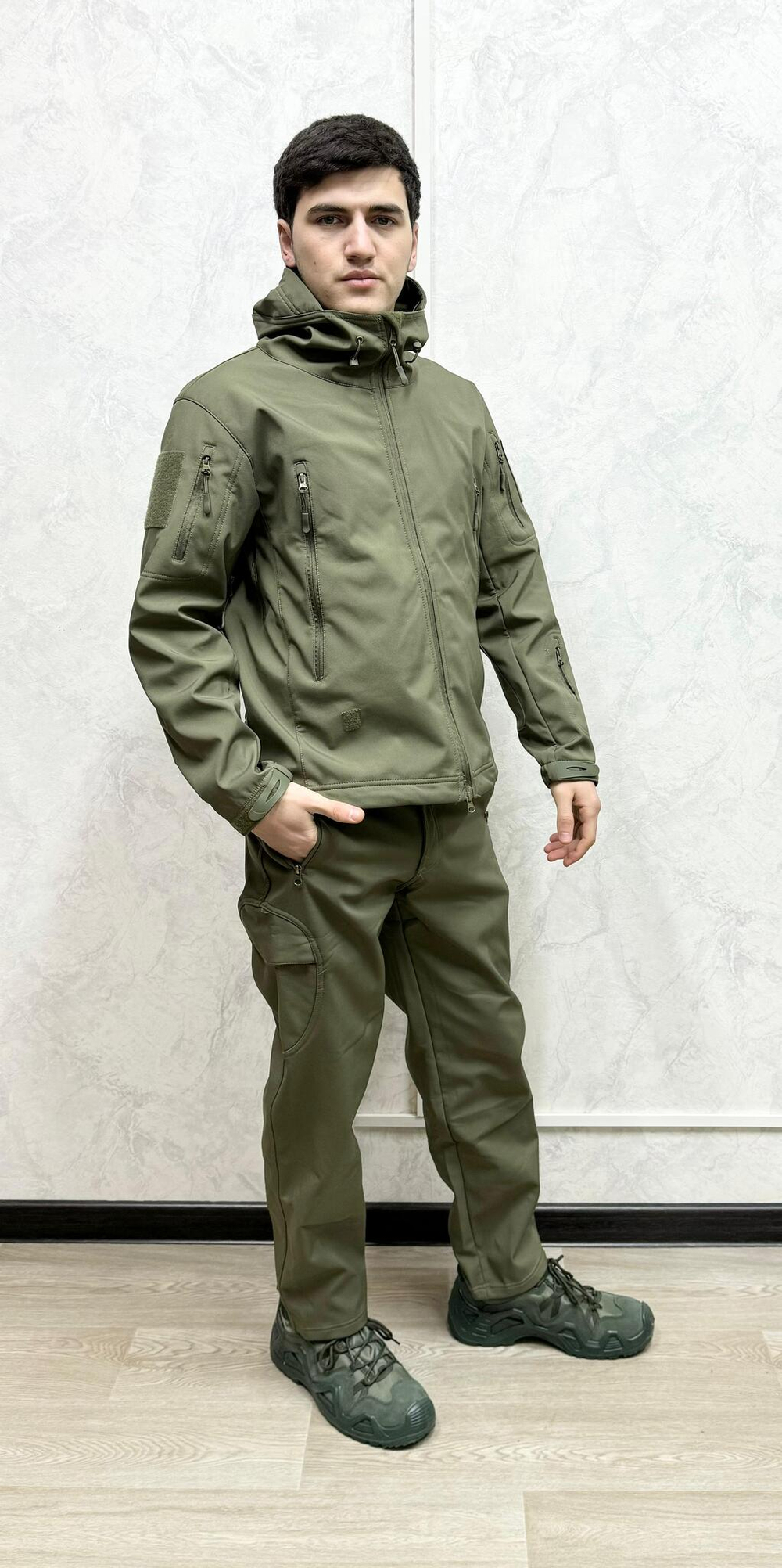 Тактический камуфляжный костюм softshell