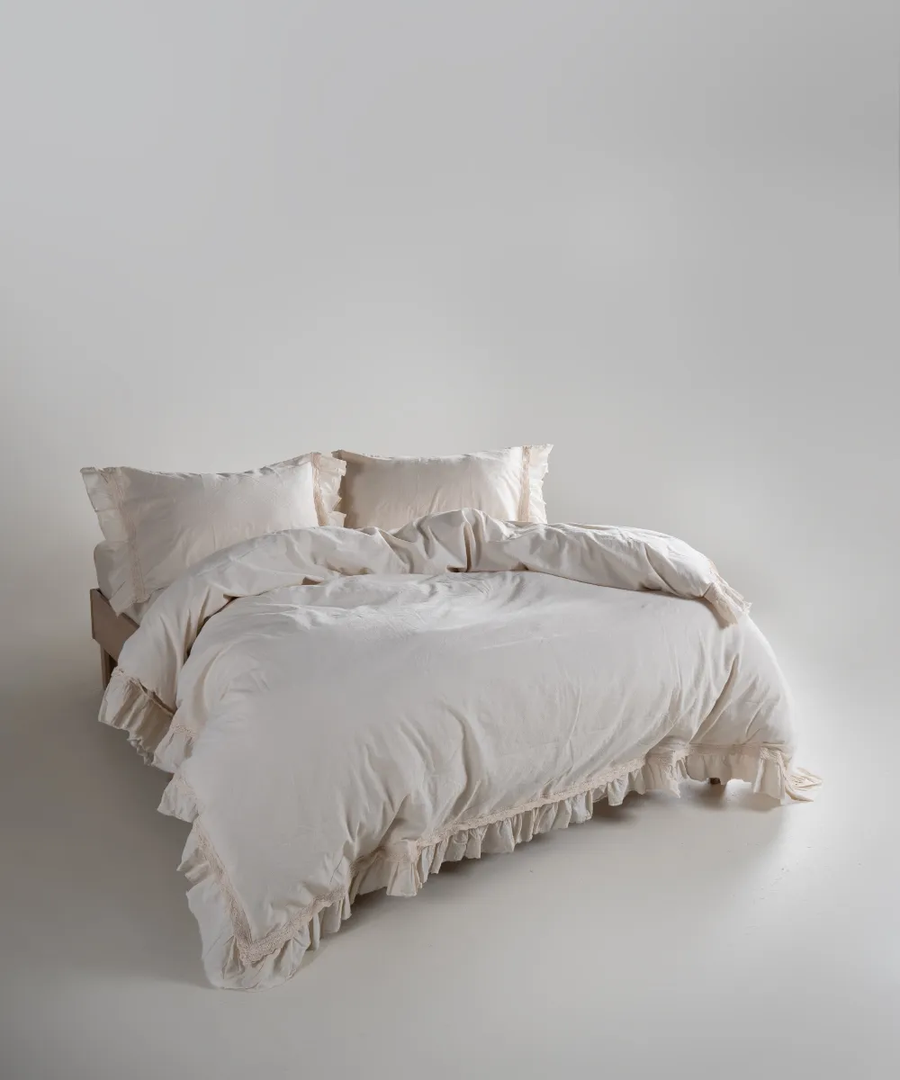 Lımasso КПБ 4 пр. Francessa Natural Cream пододеяльник 200*220, простынь 240*260, наволочки 50*70 2шт