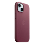 Тканевый чехол с поддержкой MagSafe Apple FineWoven Case для iPhone 15, Mulberry (Красная шелковица)