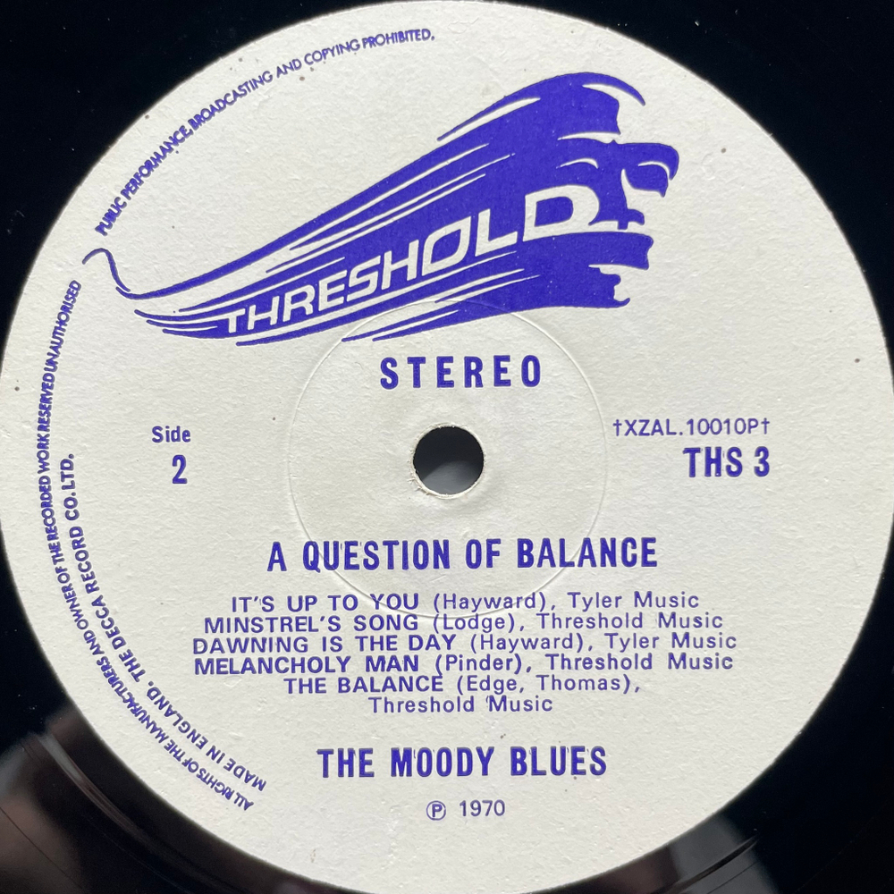 The Moody Blues ‎– A Question Of Balance (Англия 1970г.)