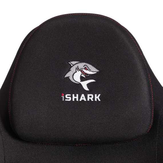 Кресло Айшэрк/Ishark ткань, черный / красный