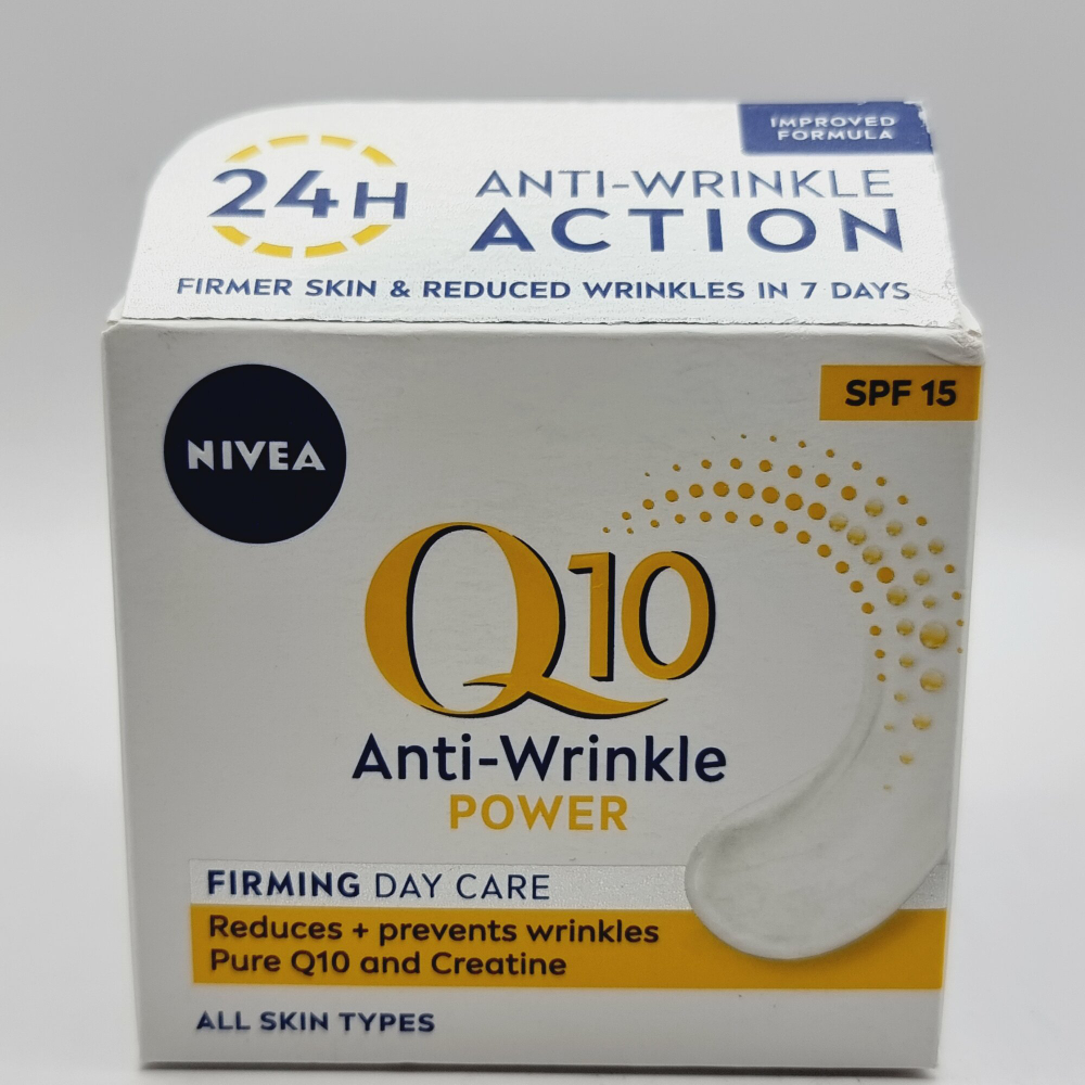 Дневной крем против морщин Nivea Q10 для очень сухой кожи лица,  SPF 15, с маслом аргании и виноградных косточек, 50 мл